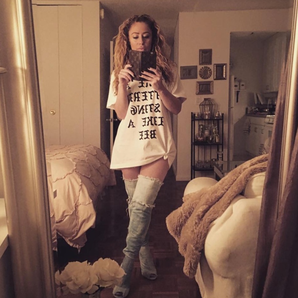 Thigh High Denim Boots